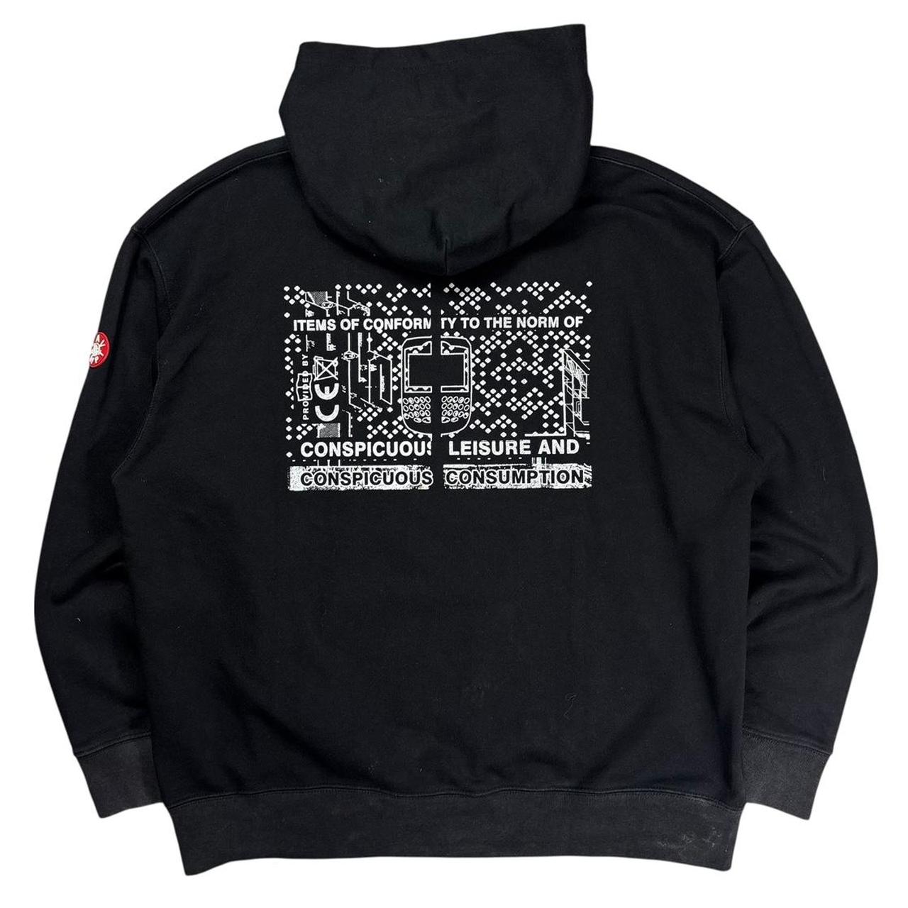 Cav empt black graphic pullover hoodie (XL)