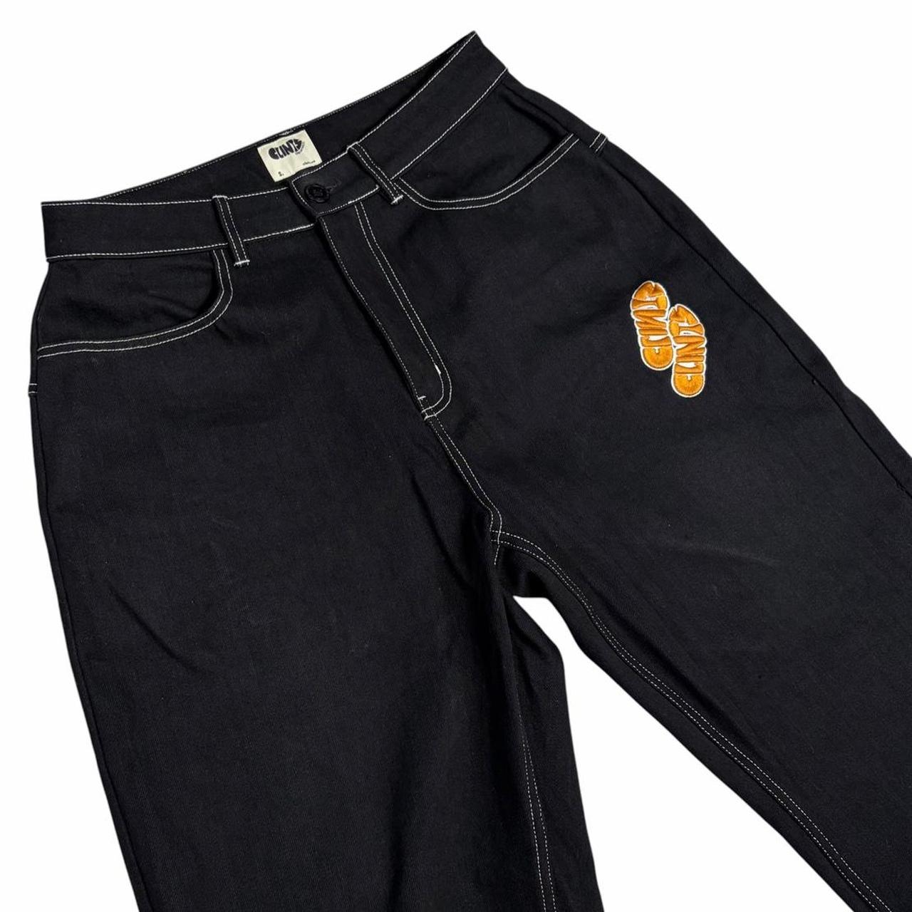 Clints Inc black step correct denim jeans (S)