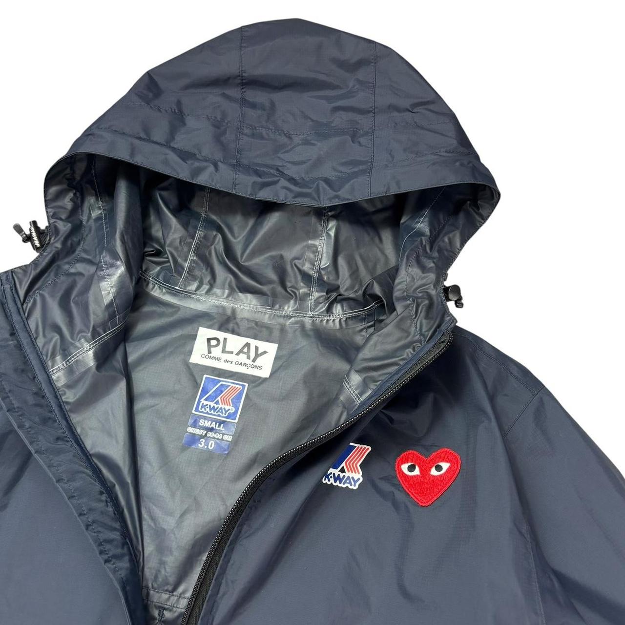 Comme des garçons K way navy zip up windbreaker jacket (S)