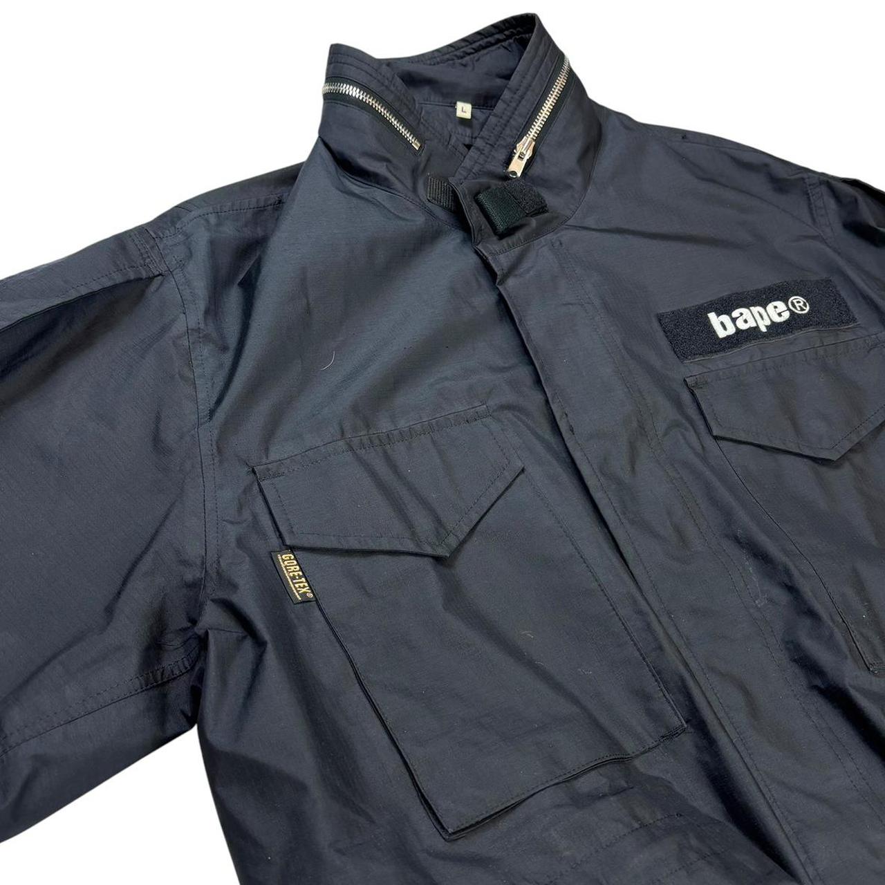 Bape Gore-Tex black utility multi pocket jacket (L)