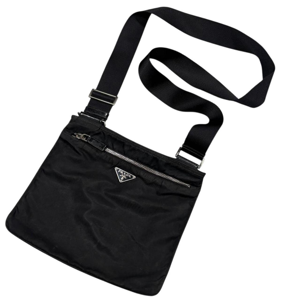 Prada black crossbody side bag