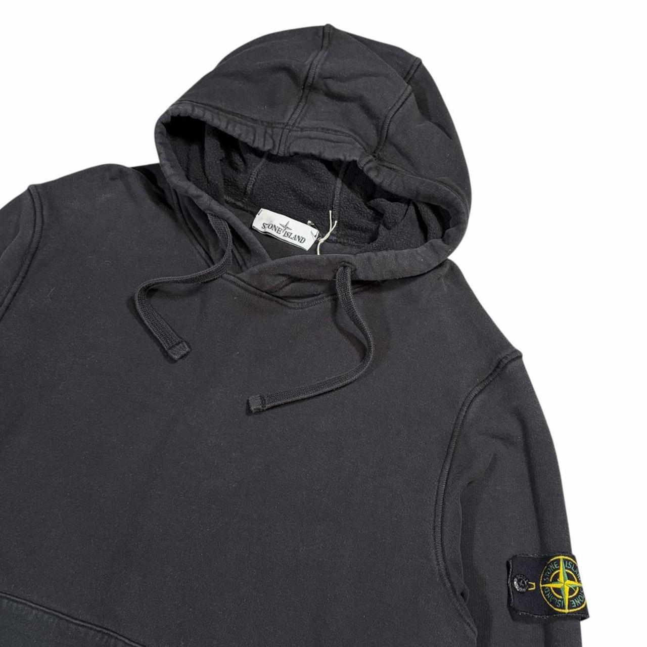 Stone island black pullover sweatshirt (L)