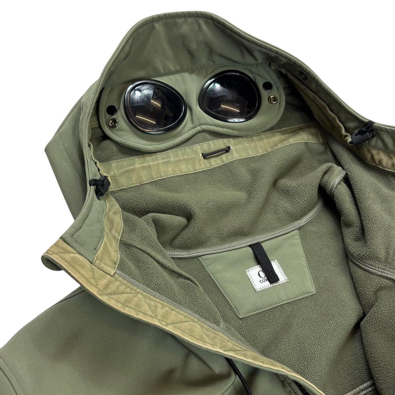 CP company khaki soft shell goggle jacket (XL)