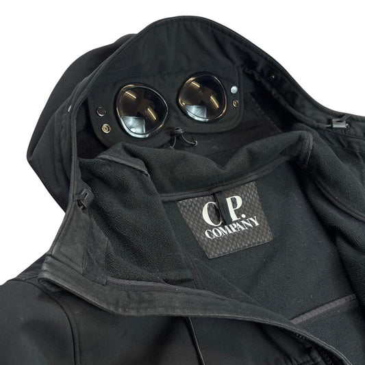 CP company black soft shell goggle jacket (XL)