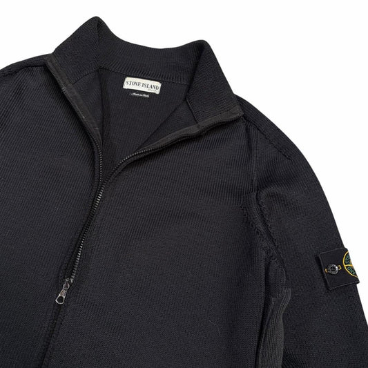 Stone island SS 2003 zip up knitted sweatshirt (XXL)