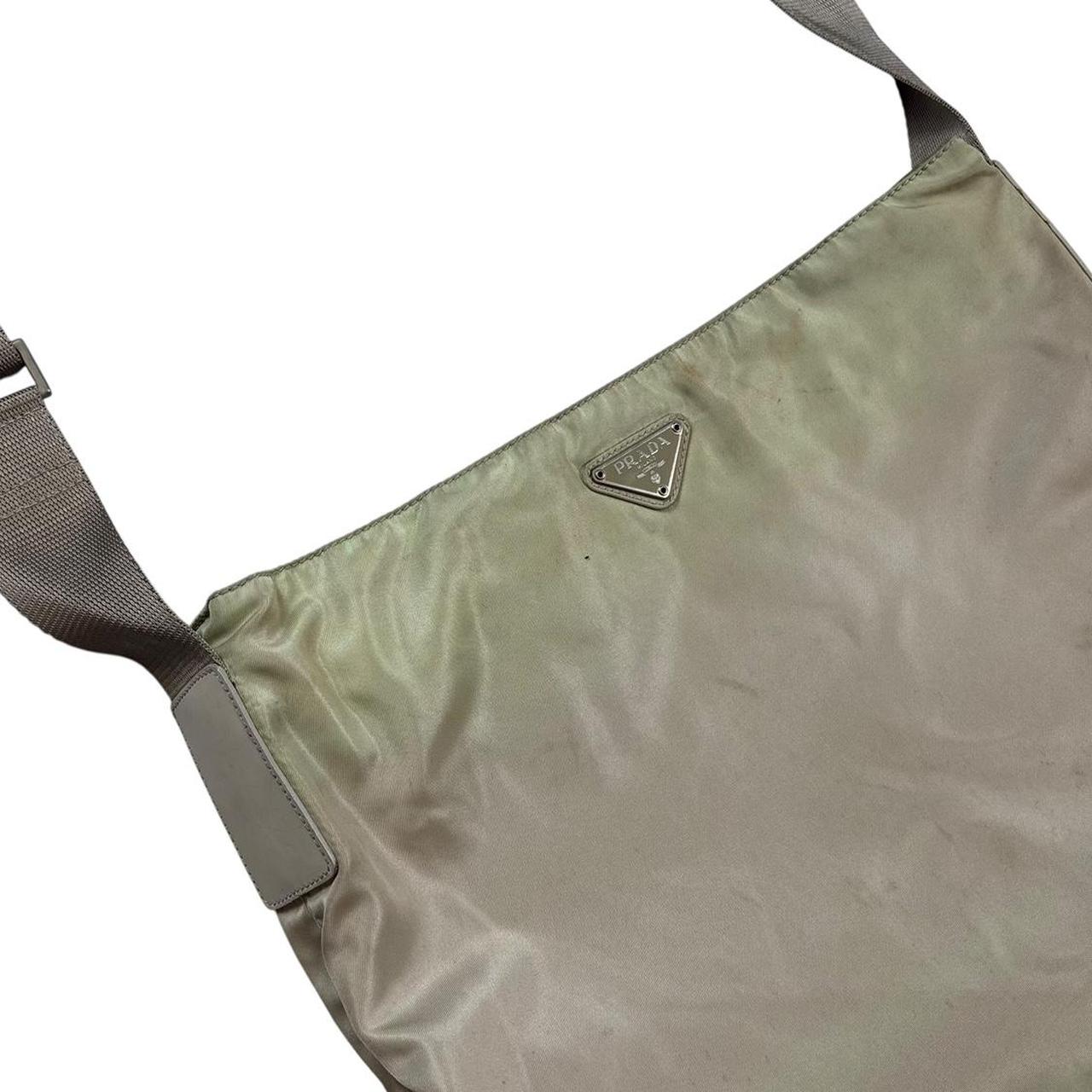 Prada triangle logo crossbody side bag