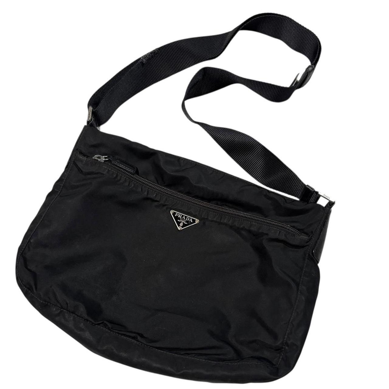 Prada black crossbody side bag