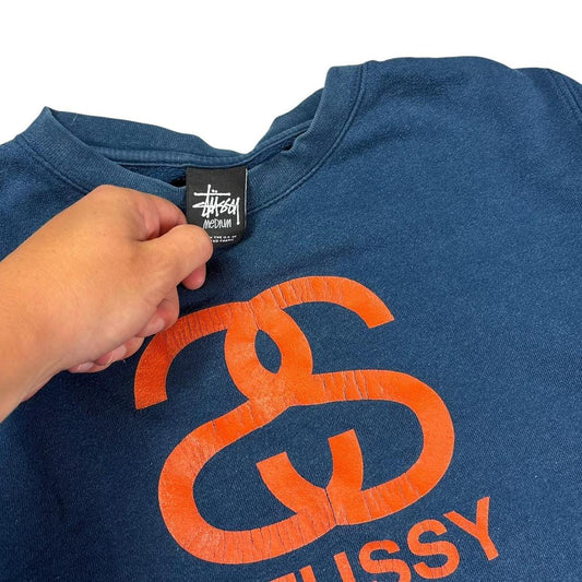 Stussy blue pullover sweatshirt (M)