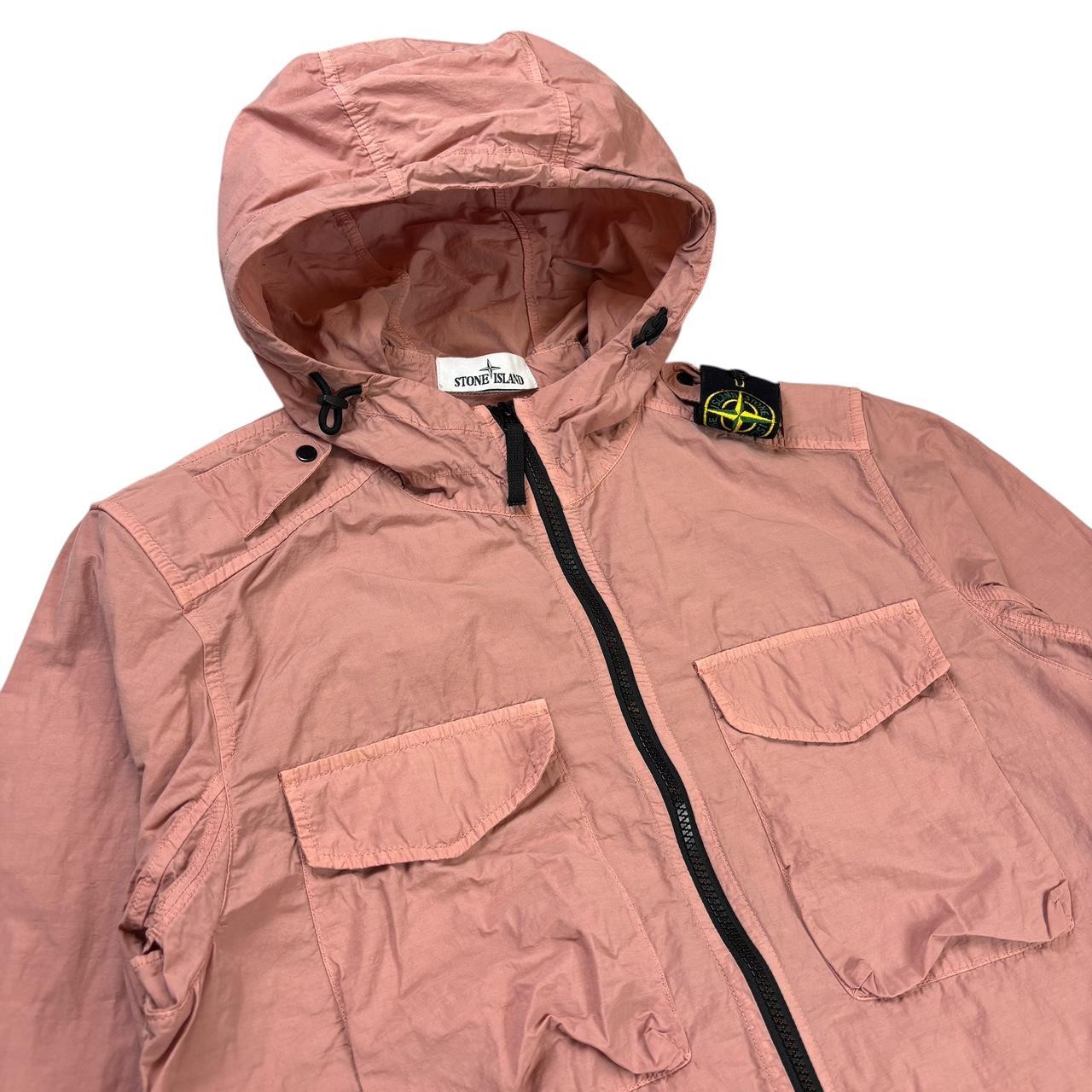 Stone island naslan light nylon shoulder badge hooded jacket (M)