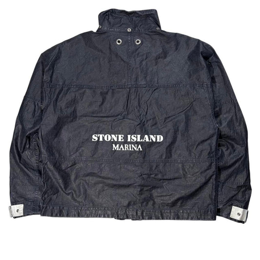 Stone island Marina raw plated linin spellout jacket (L)