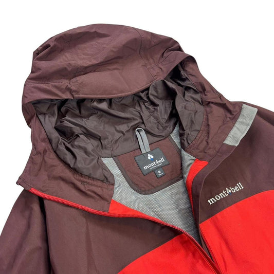Montbell two tone red technical jacket (M)