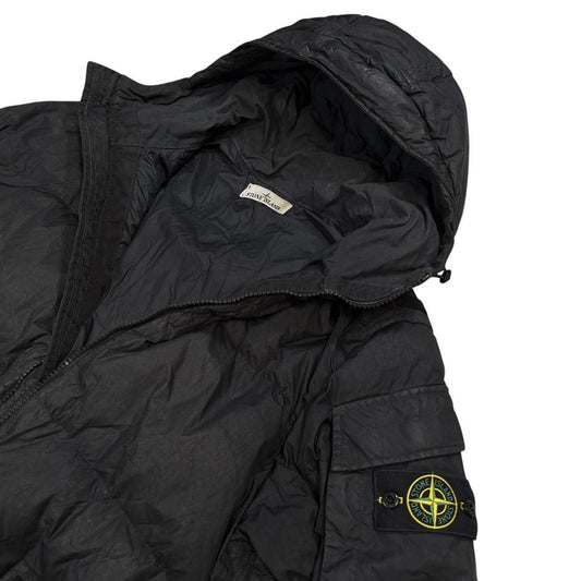 Stone island garment dyed crinkle reps NY down puffer jacket (M)