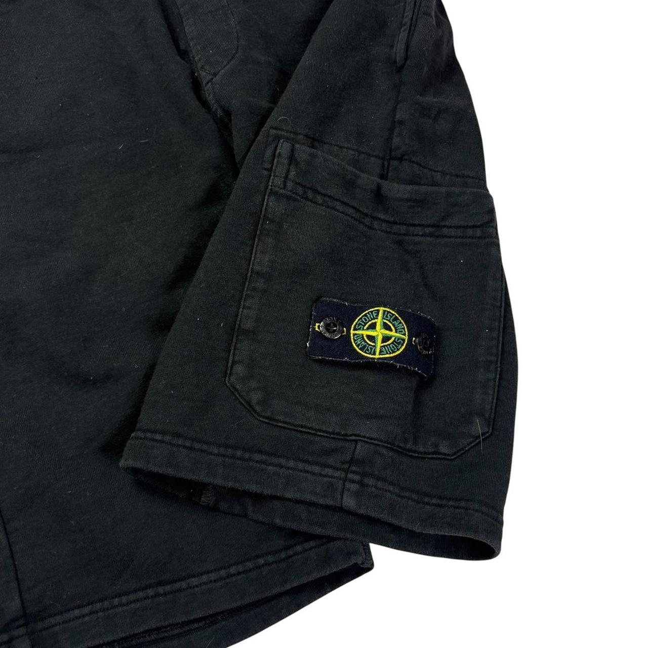 Stone island black sweat shorts (XS)