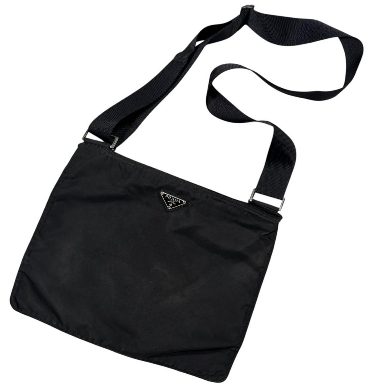 Prada black crossbody side bag