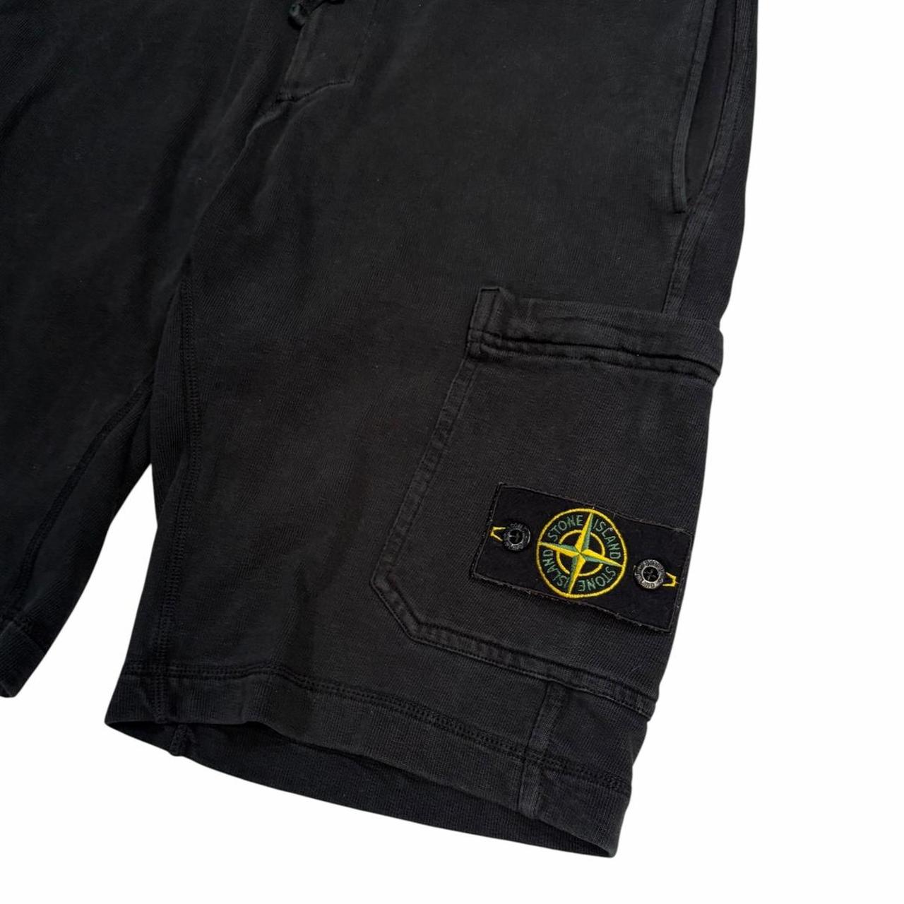 Stone island black sweat shorts (S)