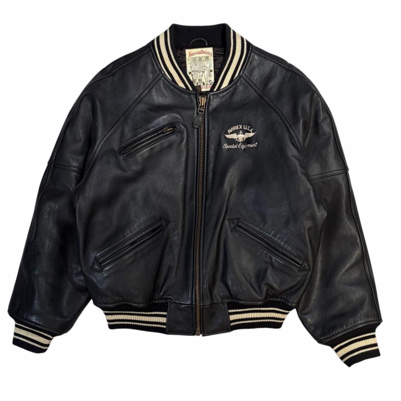 Avirex USA leather jacket (XS)