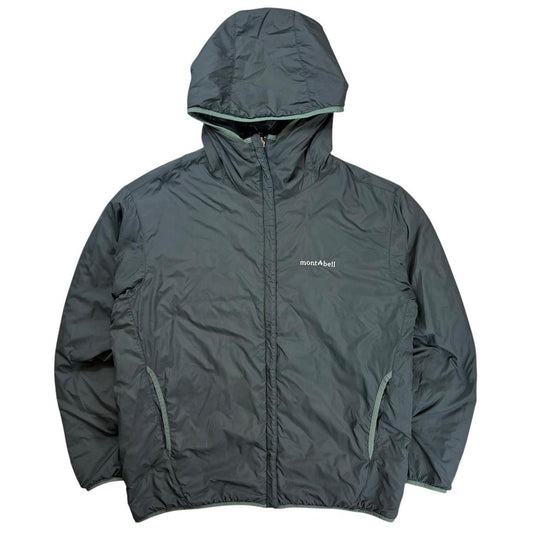 Montbell grey reversible down puffer jacket (M)