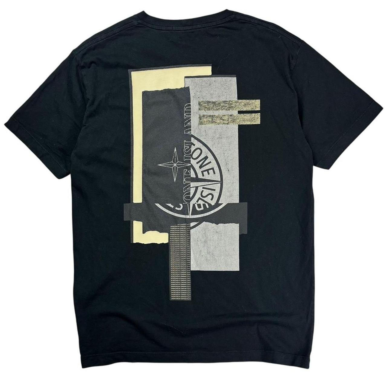Stone island black T shirt (M)