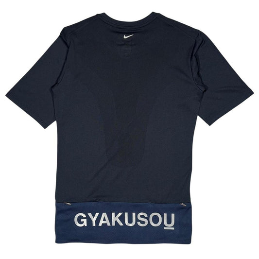 Nike x Undercover Gyakusou navy dri fit running T shirt (XS)