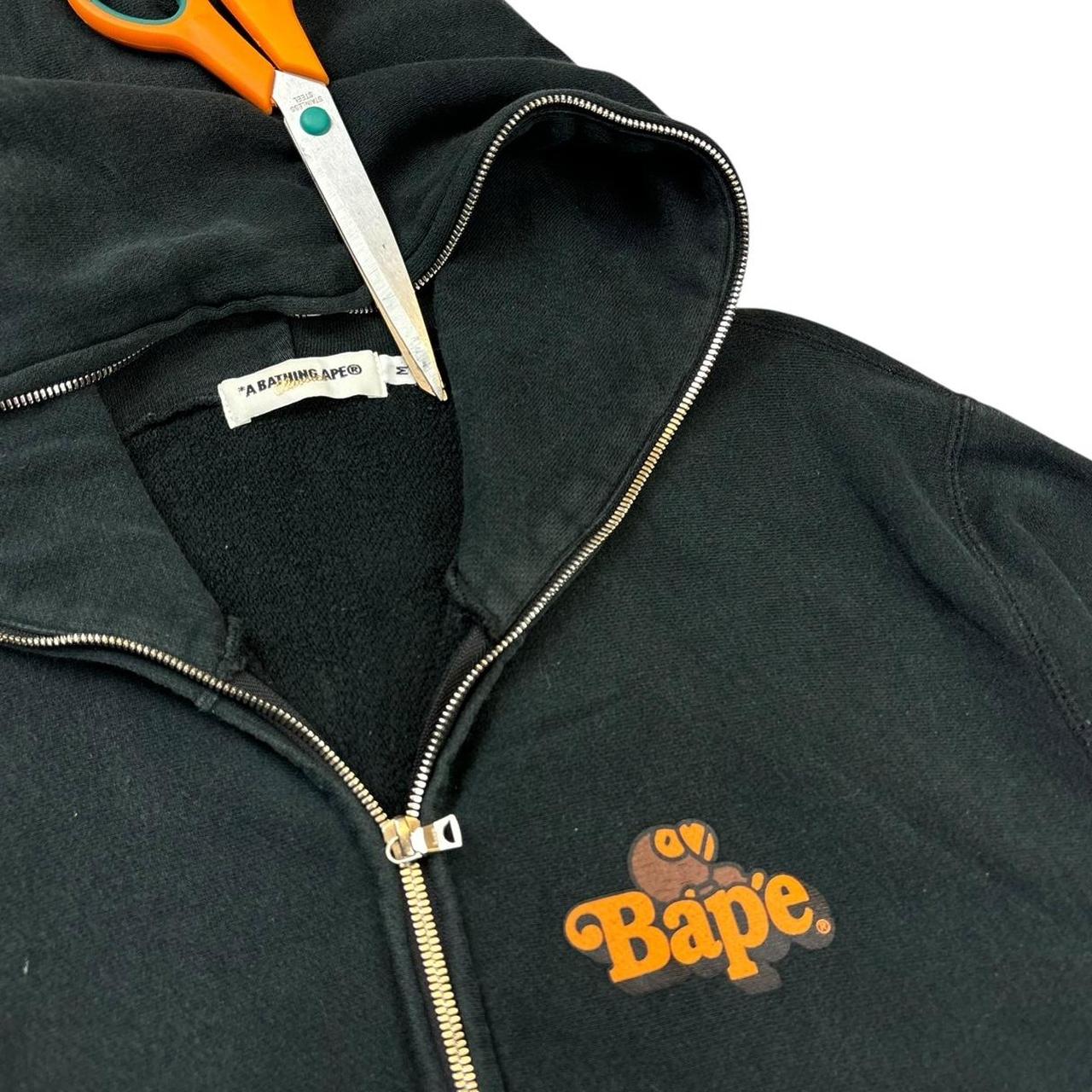 Bape multi logo full zip up hoodie