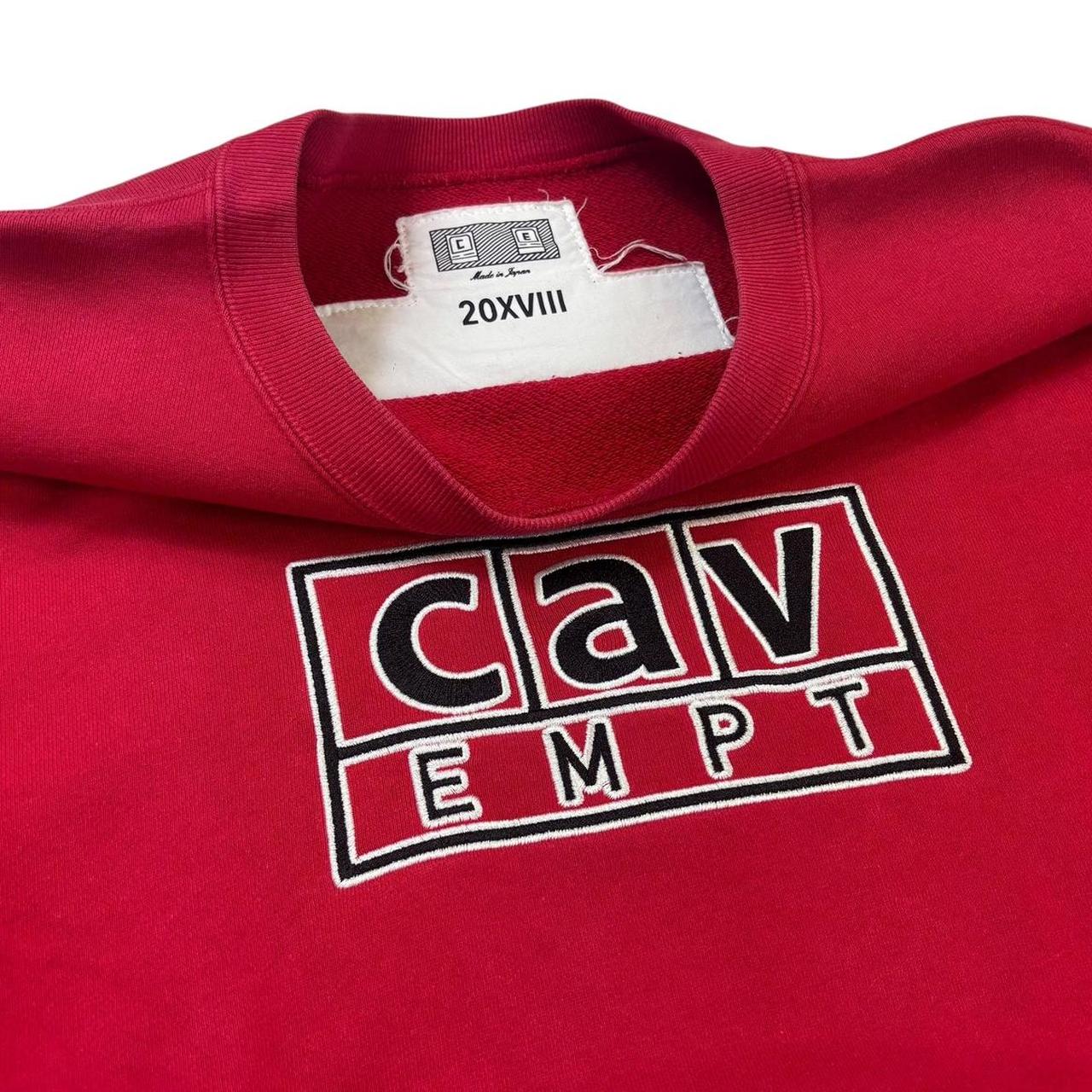 Cav empt embroidered logo pullover sweatshirt (M)