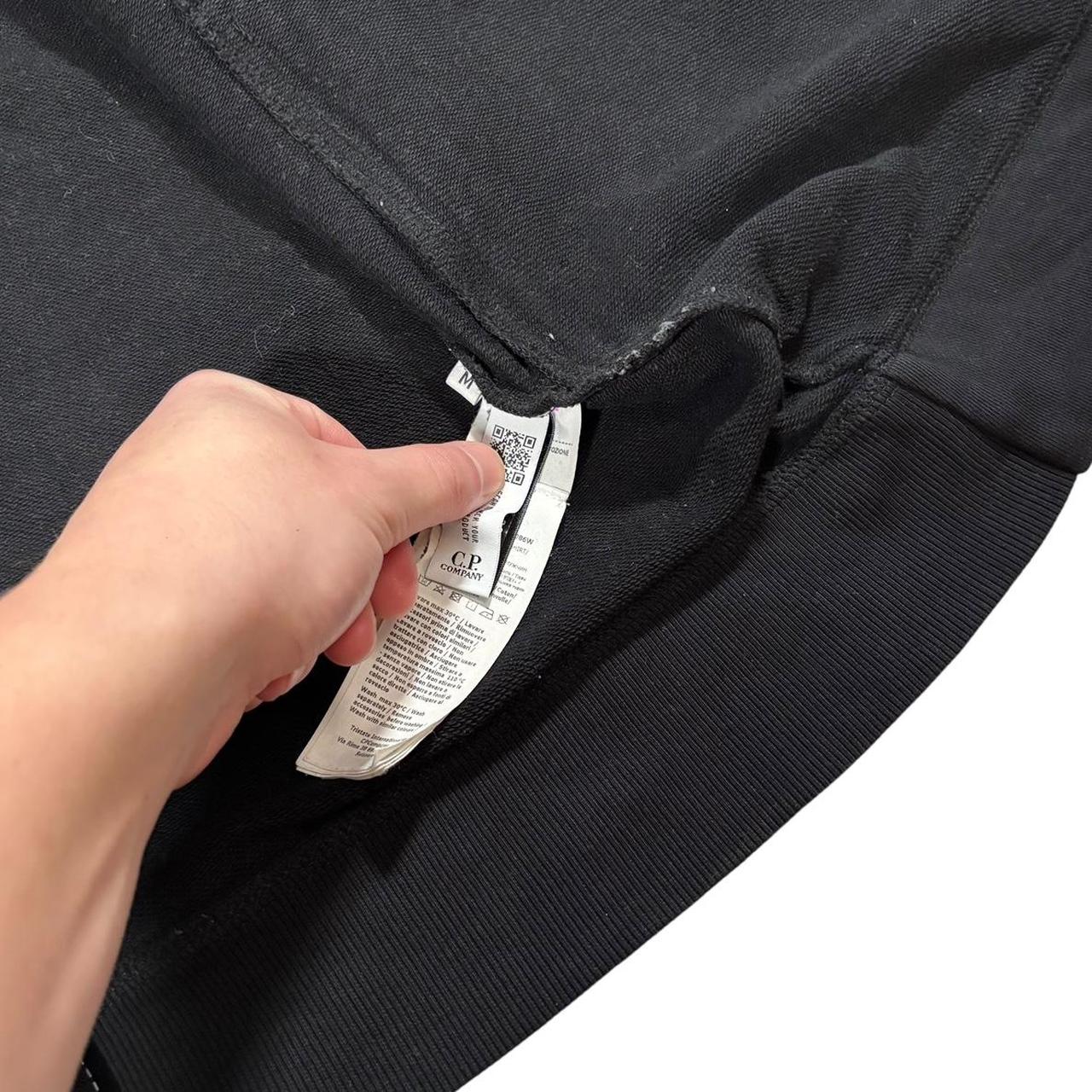 CP Company black full zip goggle hoodie (M)