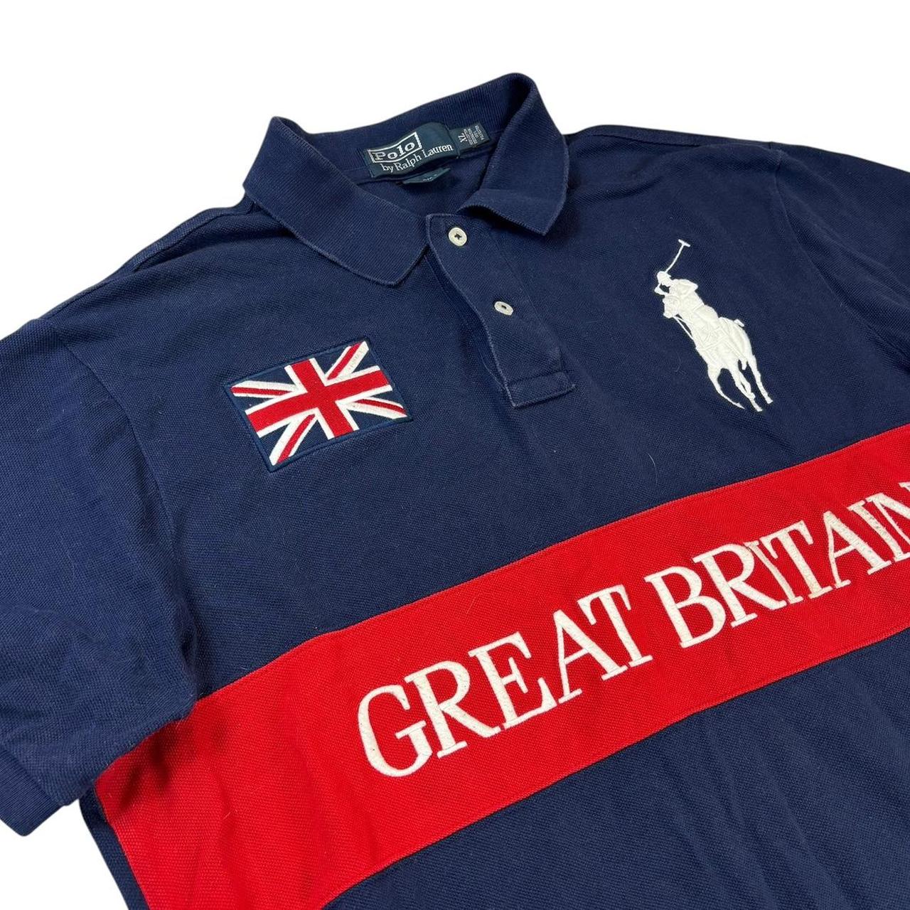 Ralph Lauren big pony chief Keef style Great Britain polo shirt (XL)
