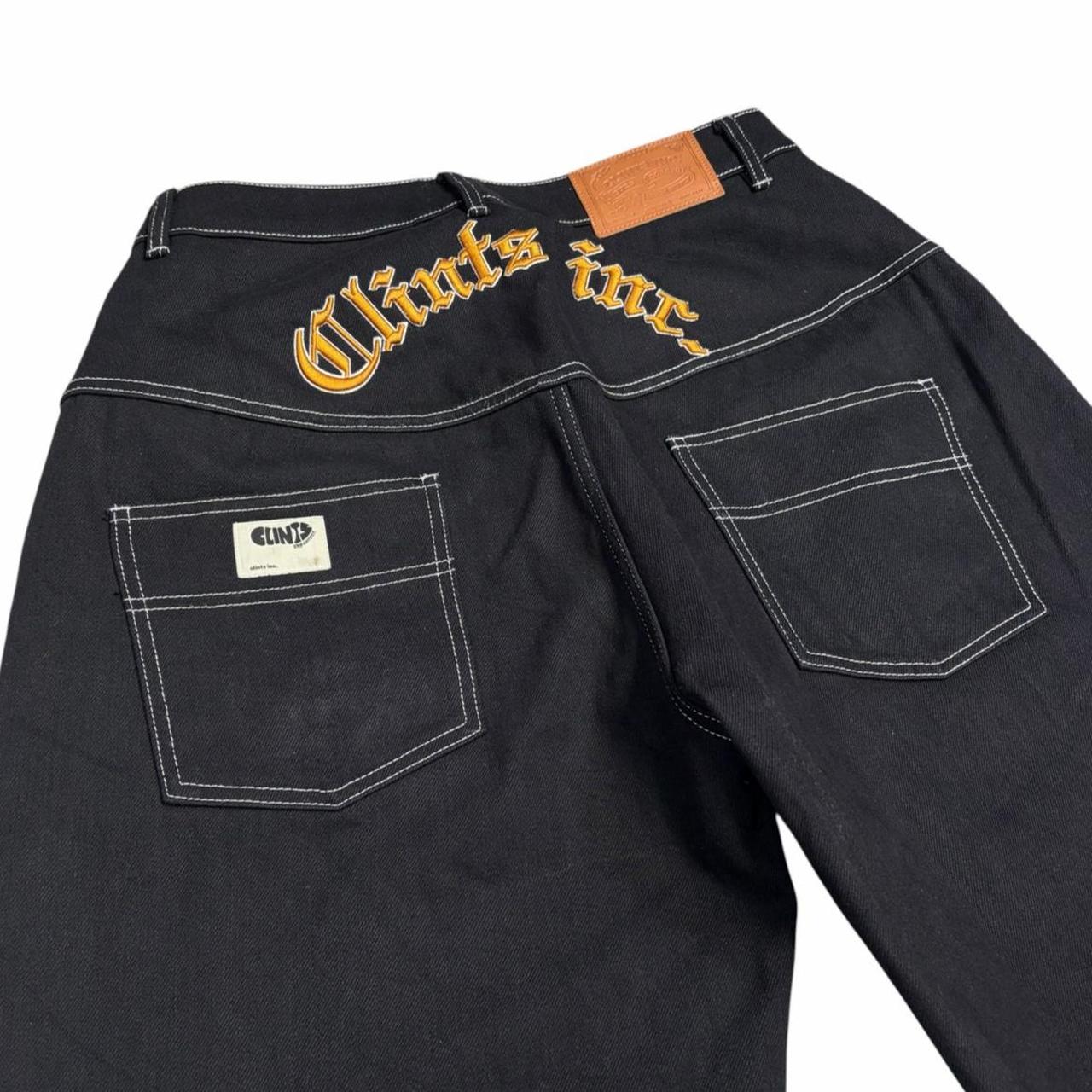 Clints Inc black step correct denim jeans (S)