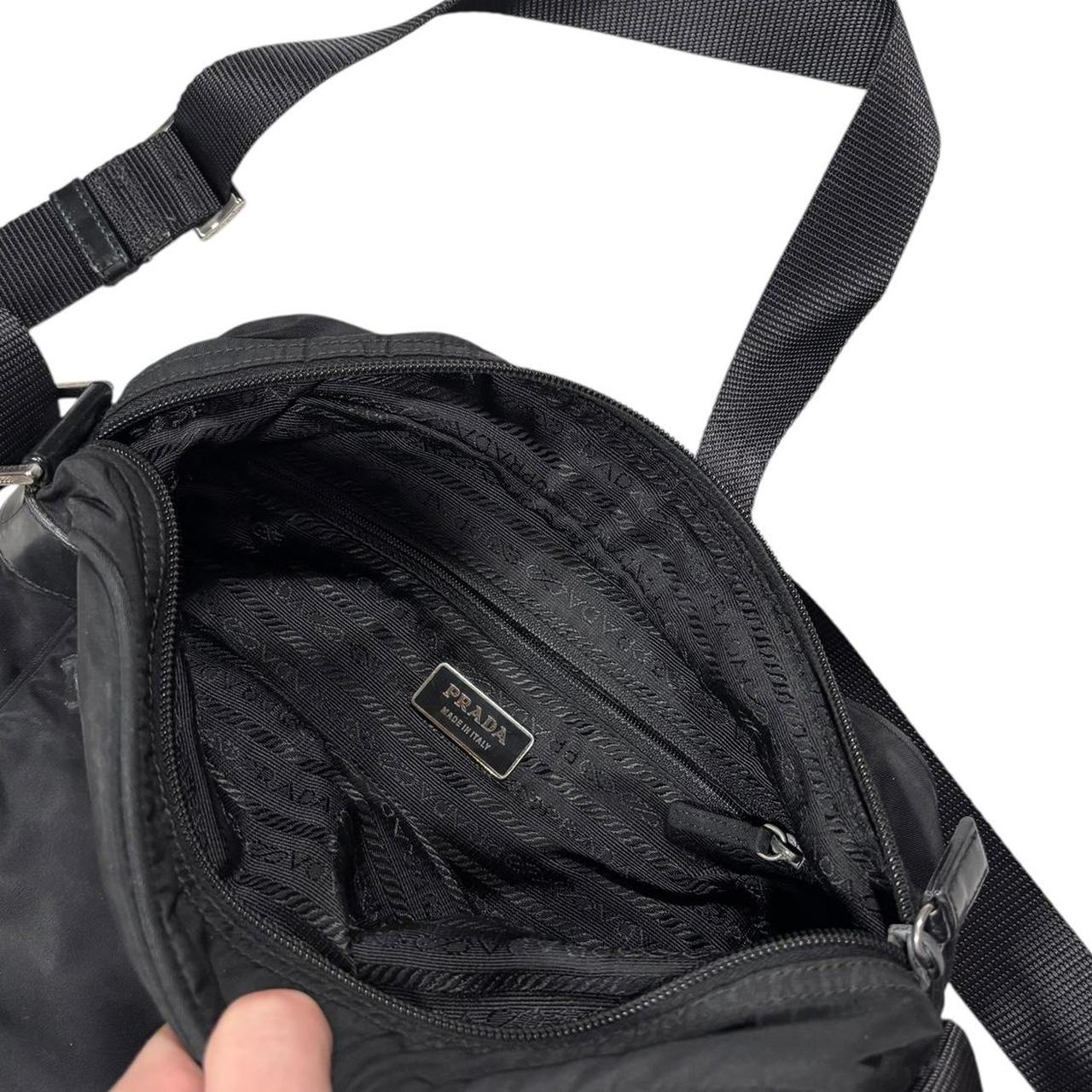Prada black crossbody side bag