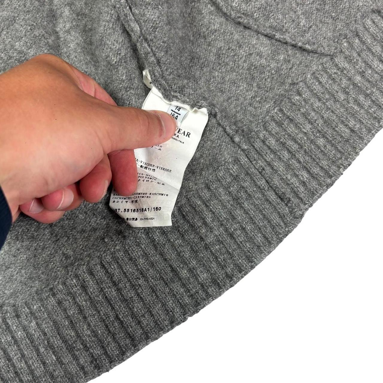 Stone island grey knitted zip up hoodie (WS)