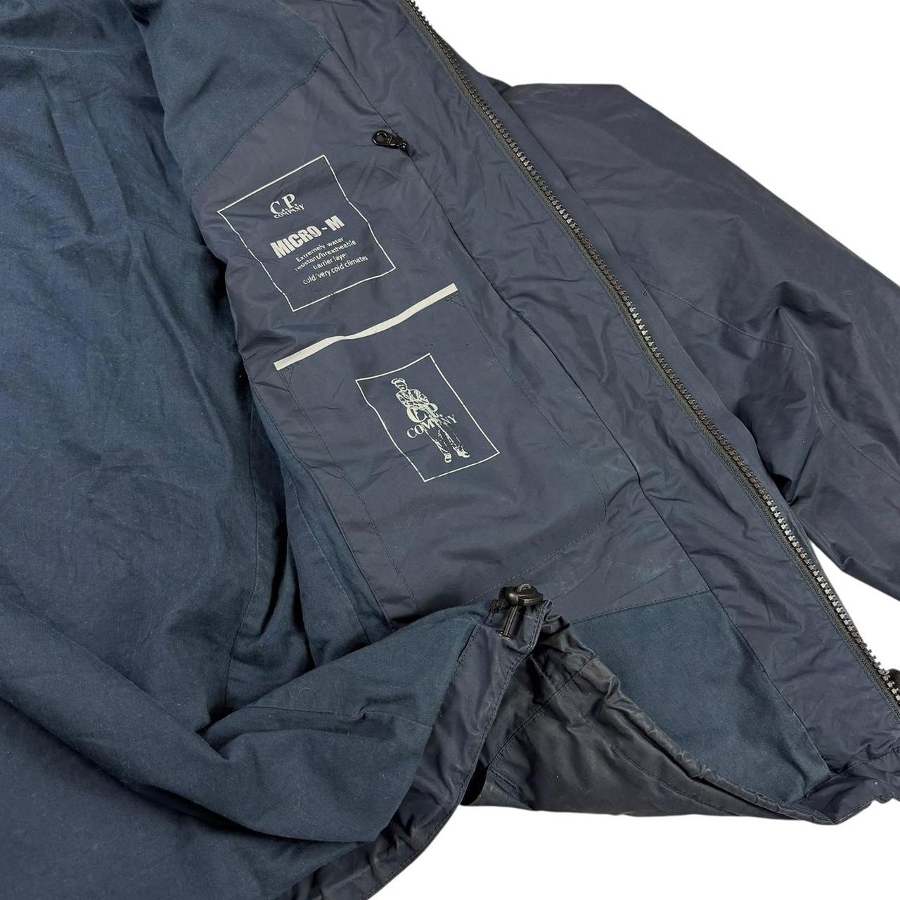 CP company navy Micro M nylon goggle jacket (L)