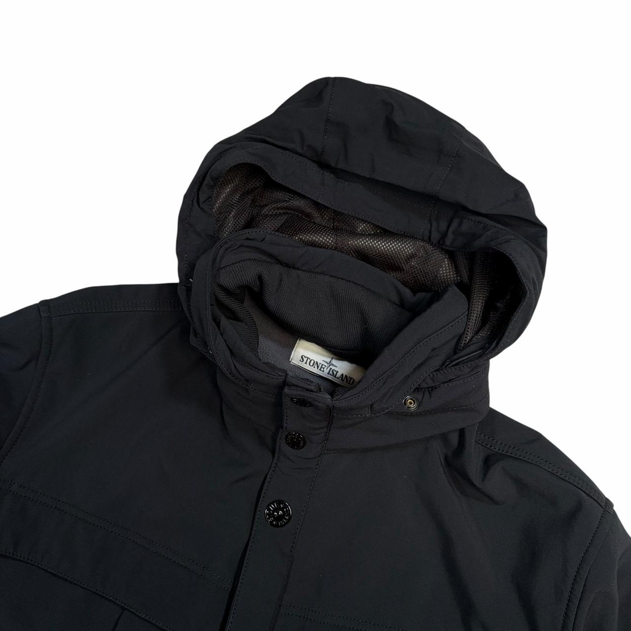 Stone island soft shell jacket with concealable hood (XXL)