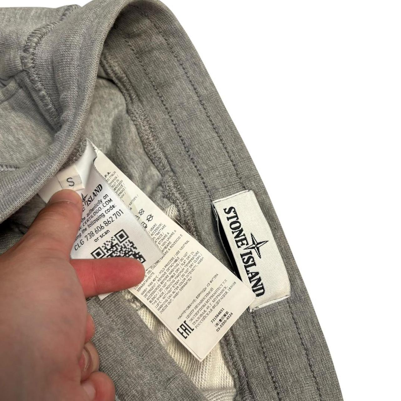 Stone island grey sweat shorts (S)