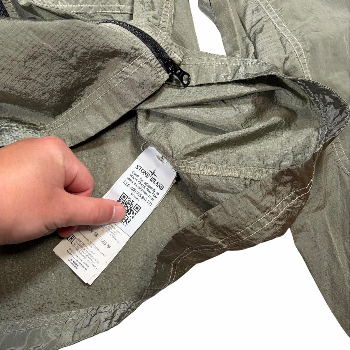 Stone island nylon metal ripstop overshirt jacket (M)
