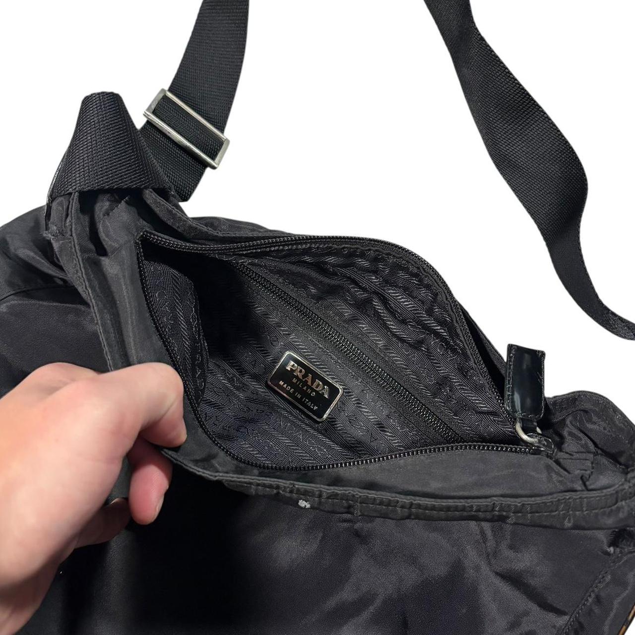 Prada black crossbody side bag