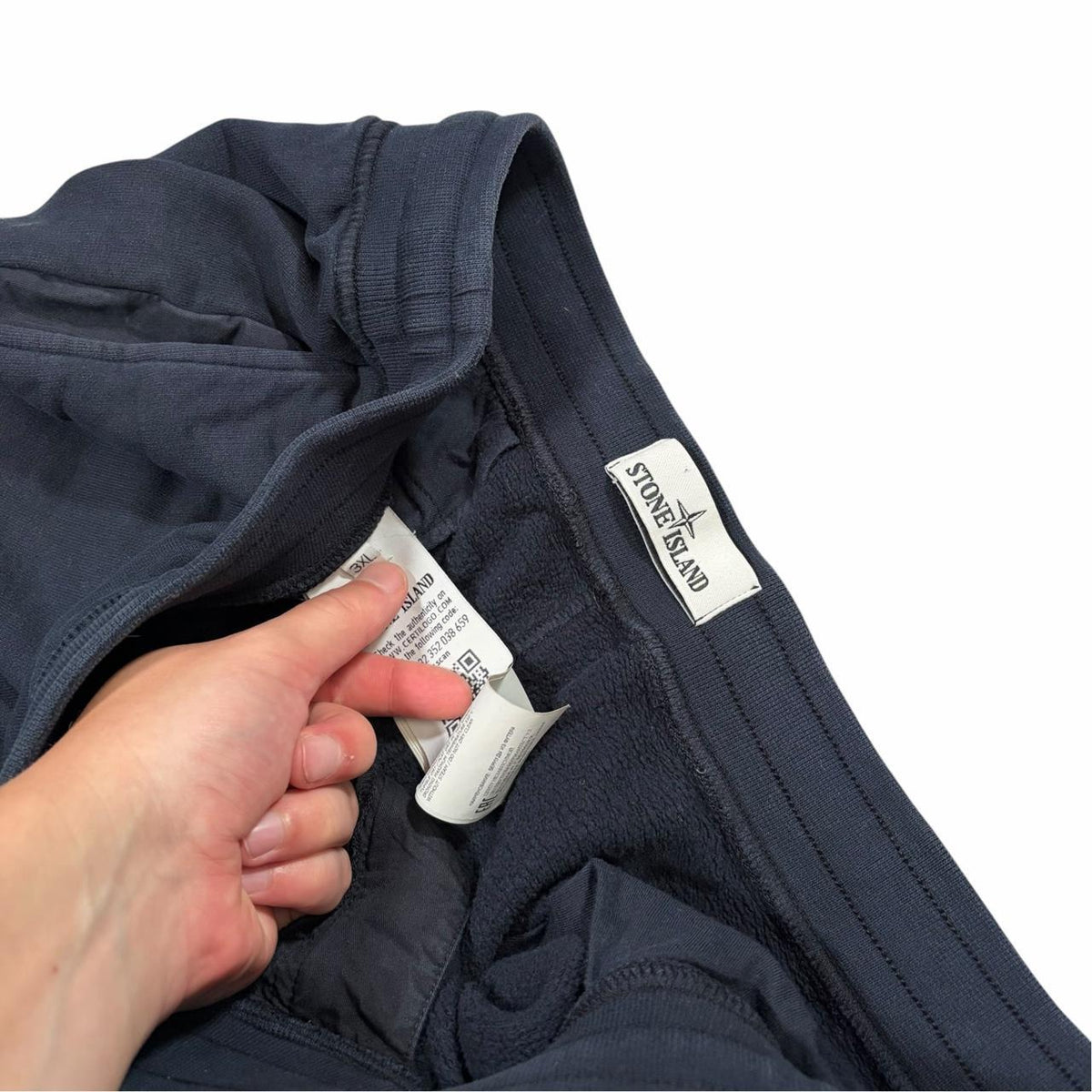 Stone island navy sweat shorts (XXXL)