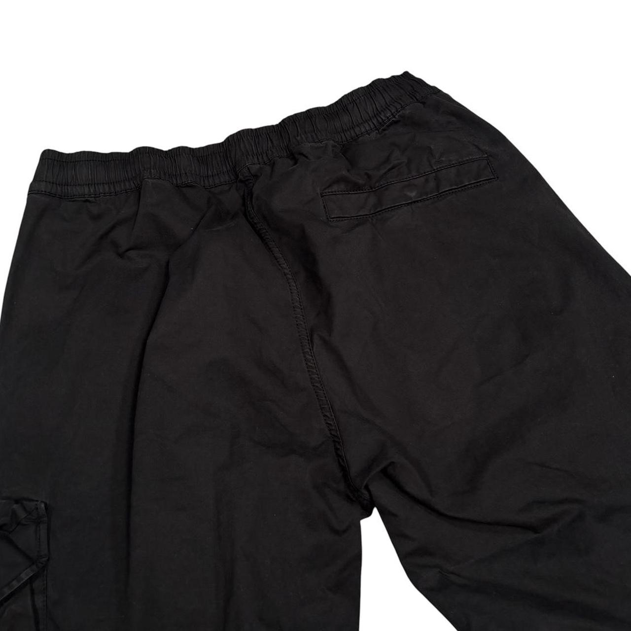 Stone island black cargo trousers (W30)