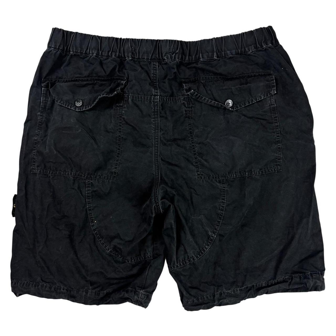 Stone island black cargo shorts (W38)