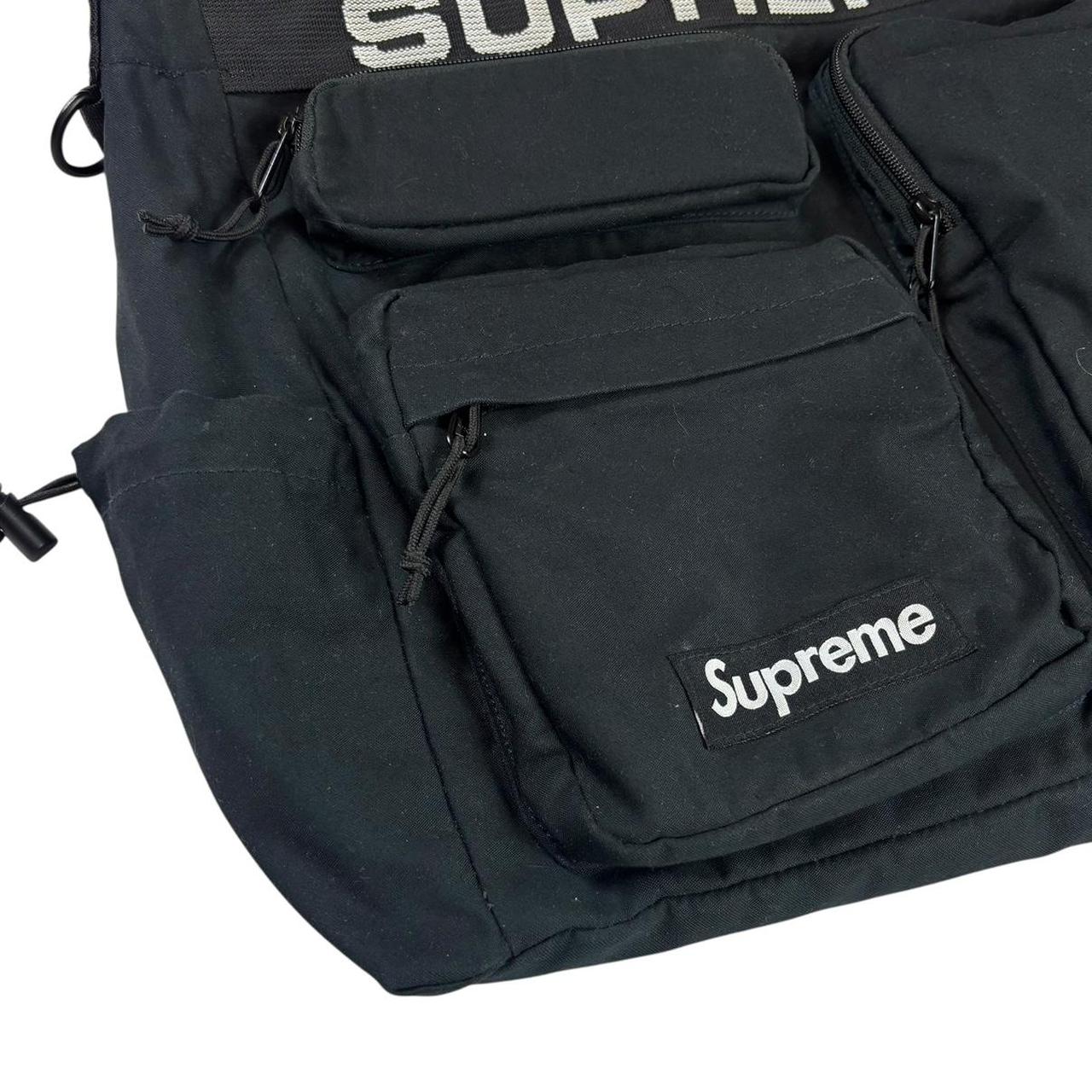 Supreme black field messenger crossbody side bag
