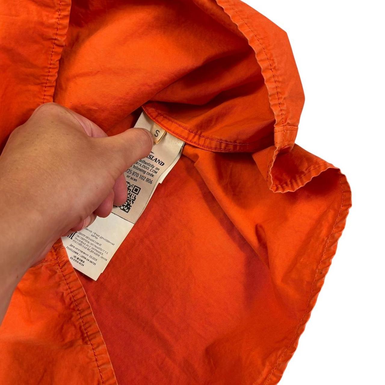 Stone island single pocket canvas overshirt (S)