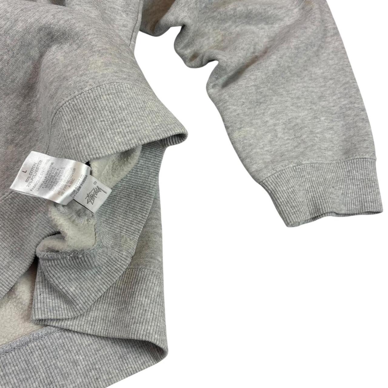Stussy embroidered spellout pullover sweatshirt (L)