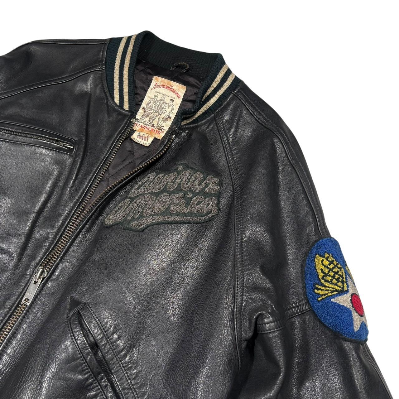 Avirex USA Track field leather jacket  (M)