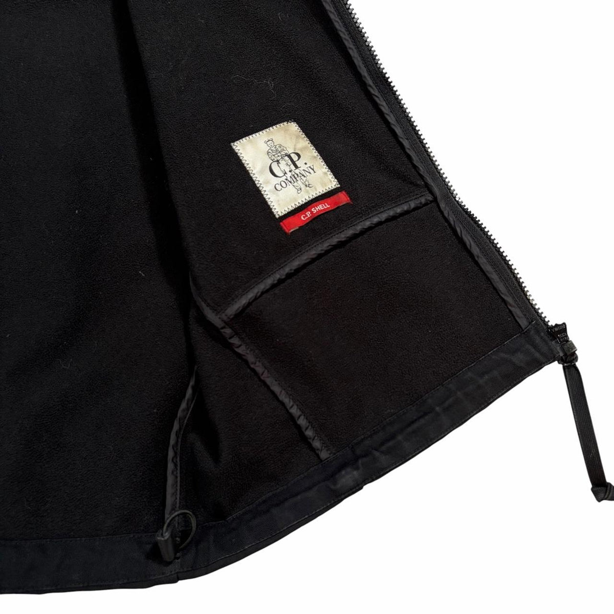 CP Company black soft shell goggle jacket (XL)