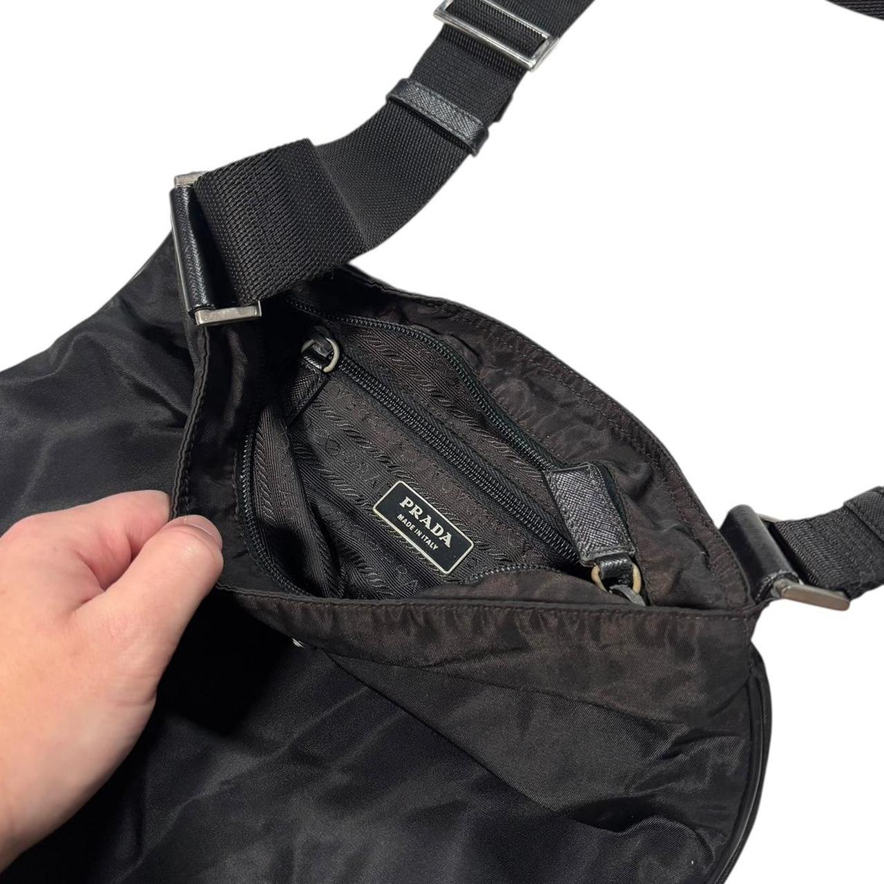 Prada black crossbody side bag