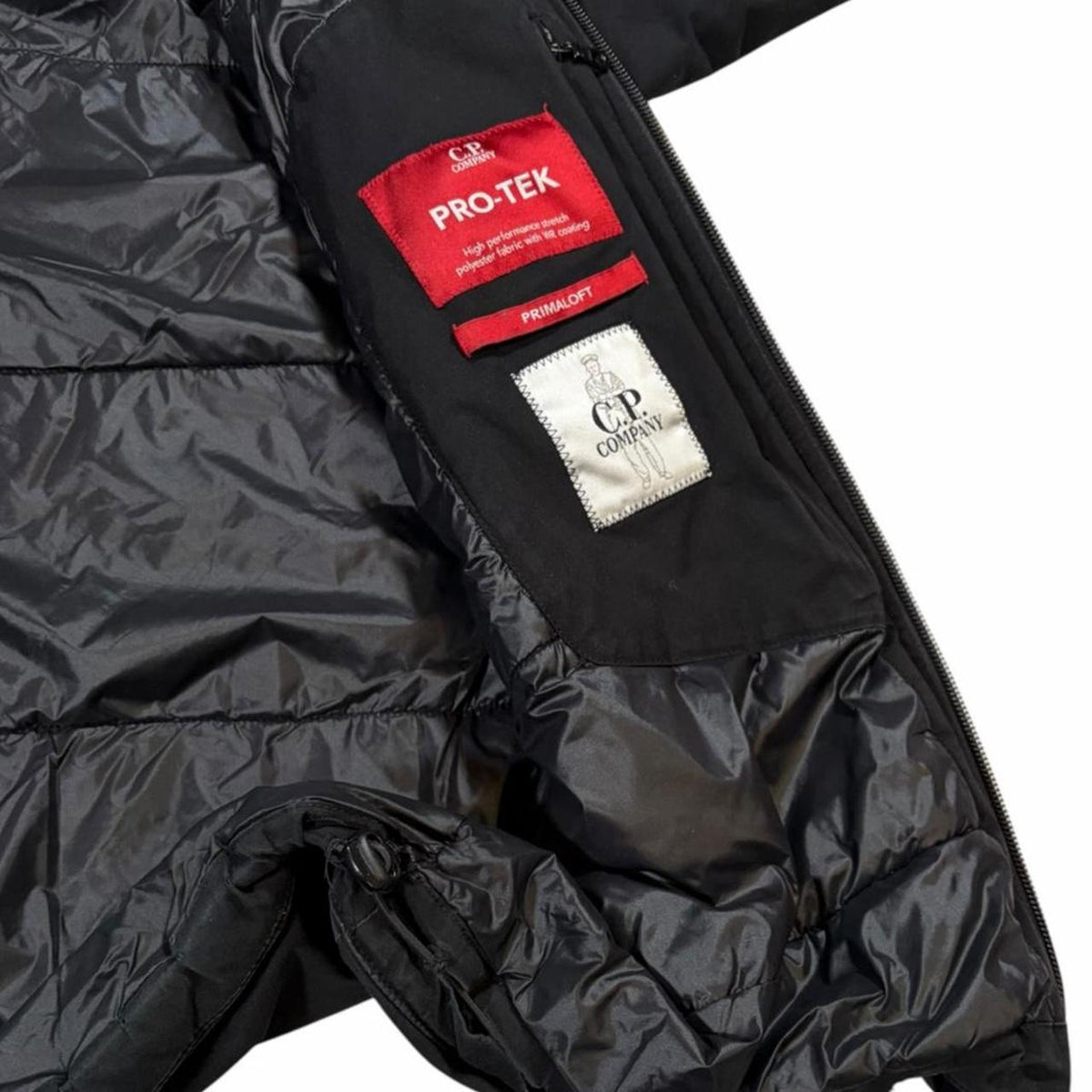 CP Company black Pro-Tek Primaloft insulated down jacket (S)