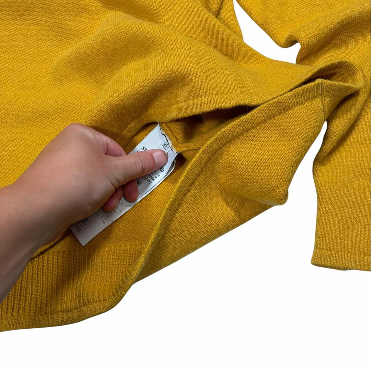 Stone island mock neck knit pullover sweatshirt (XL)