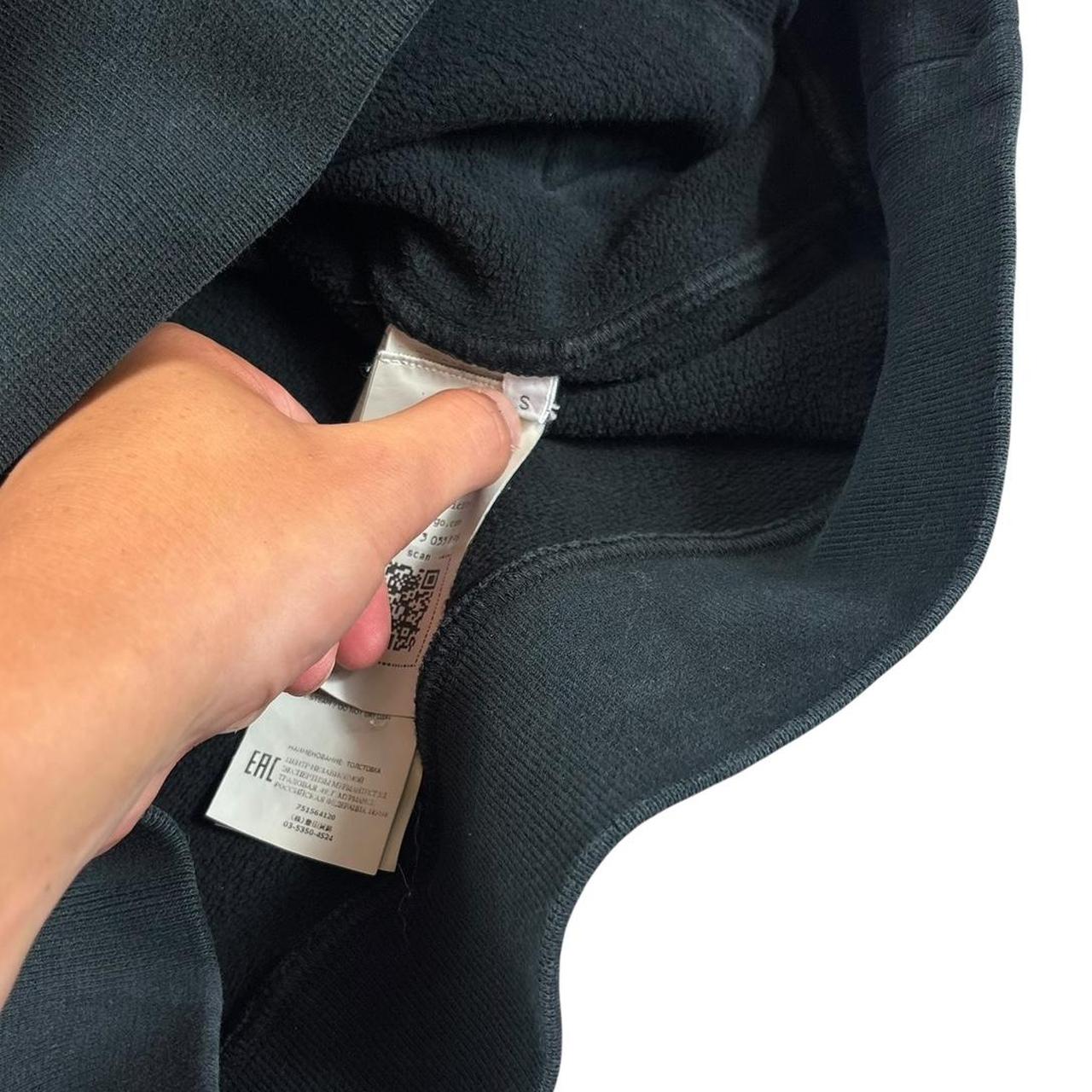 Stone island black pullover hoodie (S)