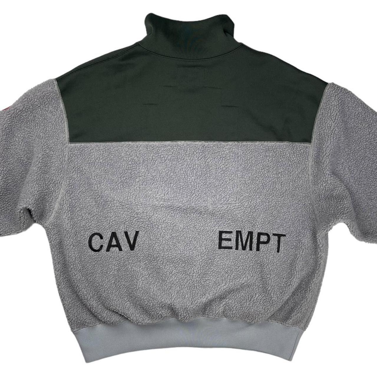 Cav Empt half zip two tone fleece sweatshirt (S)