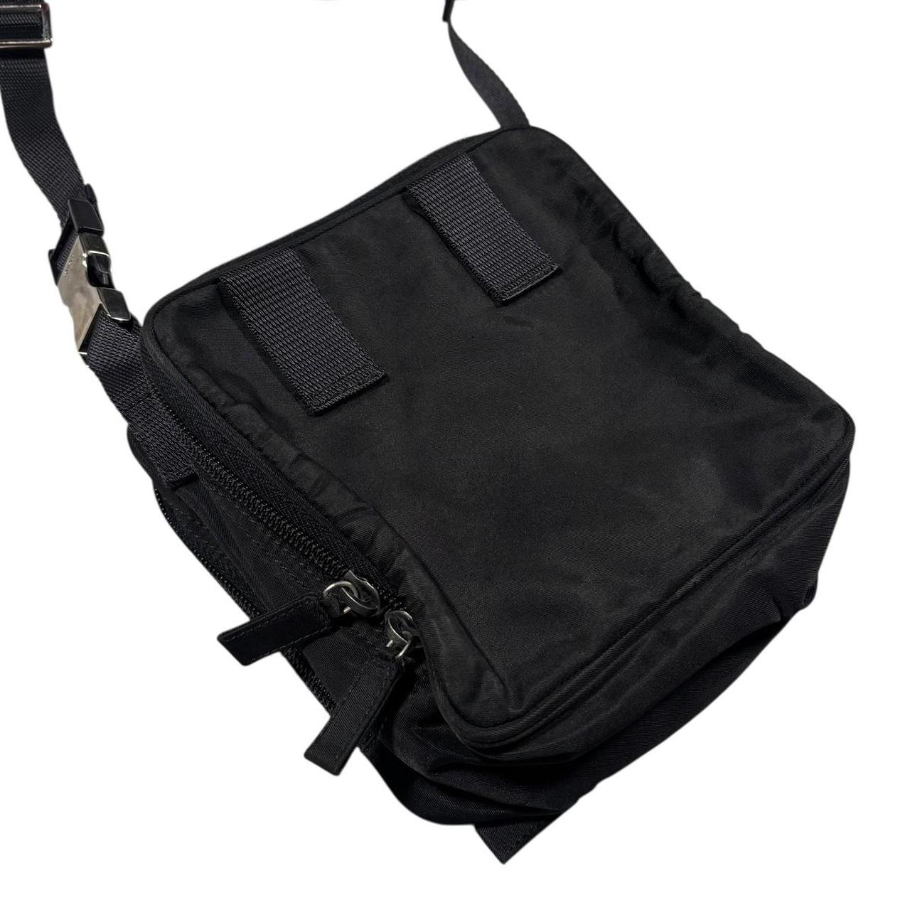 Prada black square crossbody side bag