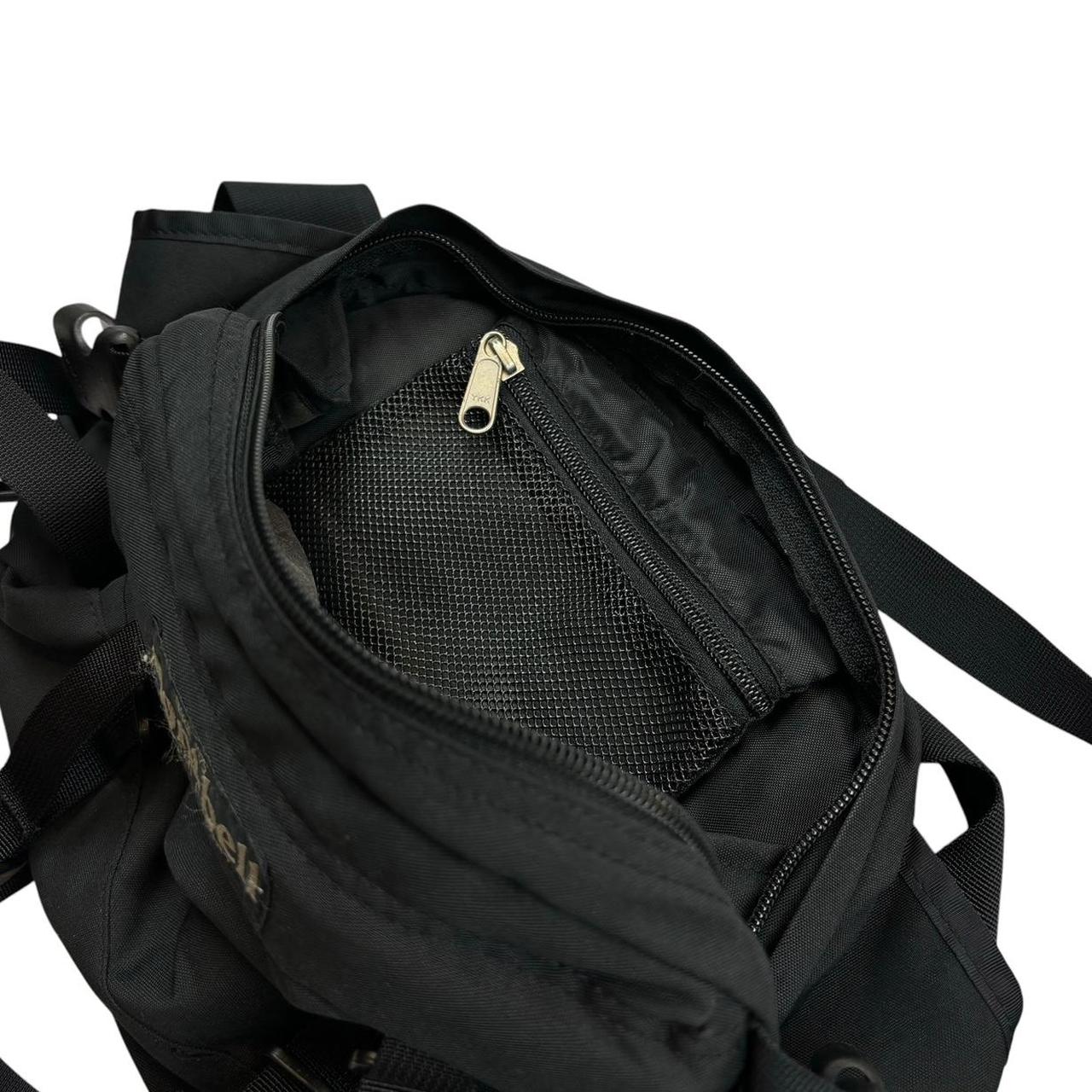Montbell black crossbody side bag with waist strap
